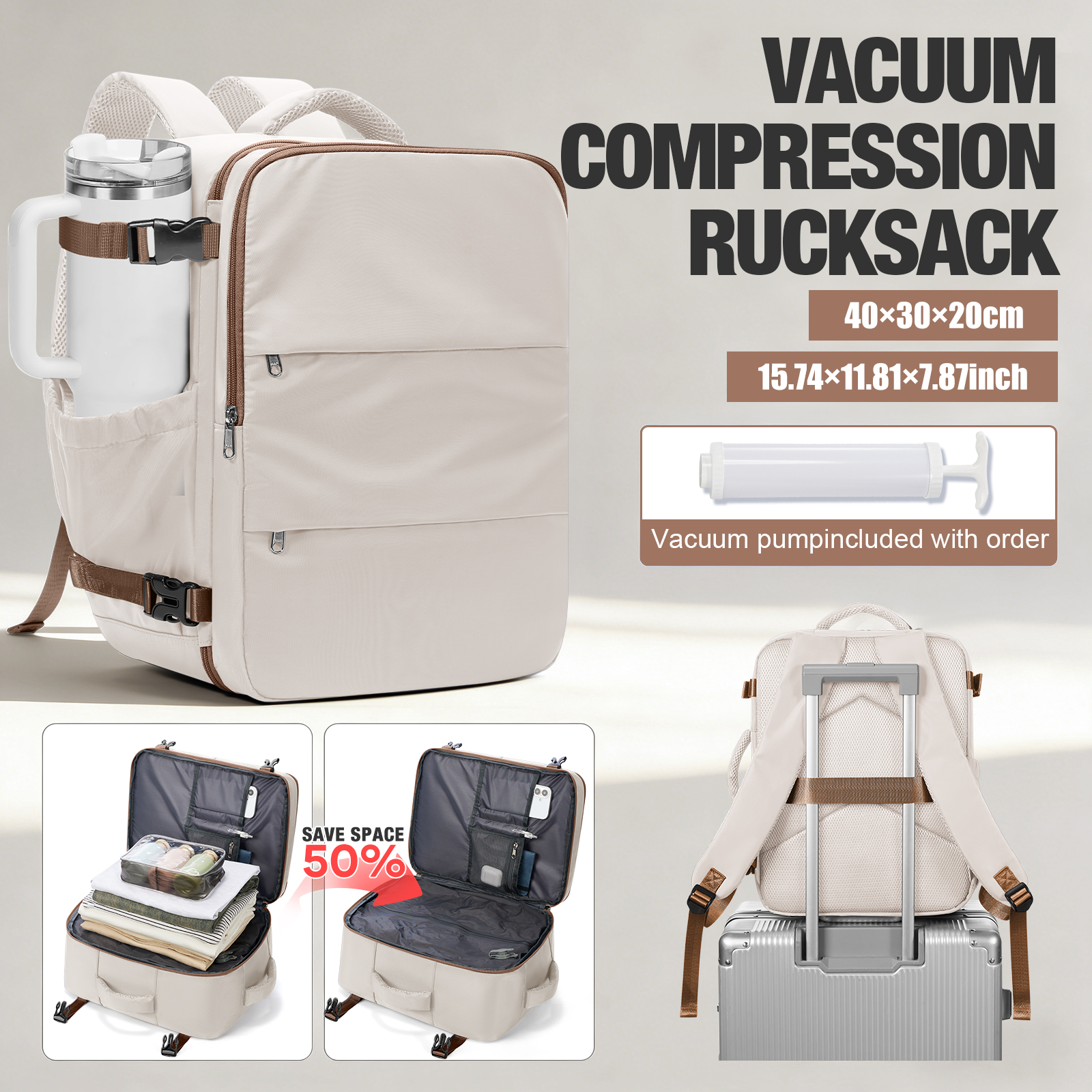 Women Hand Bags For Office - Travel Backpack for Women Vacuum Backpack