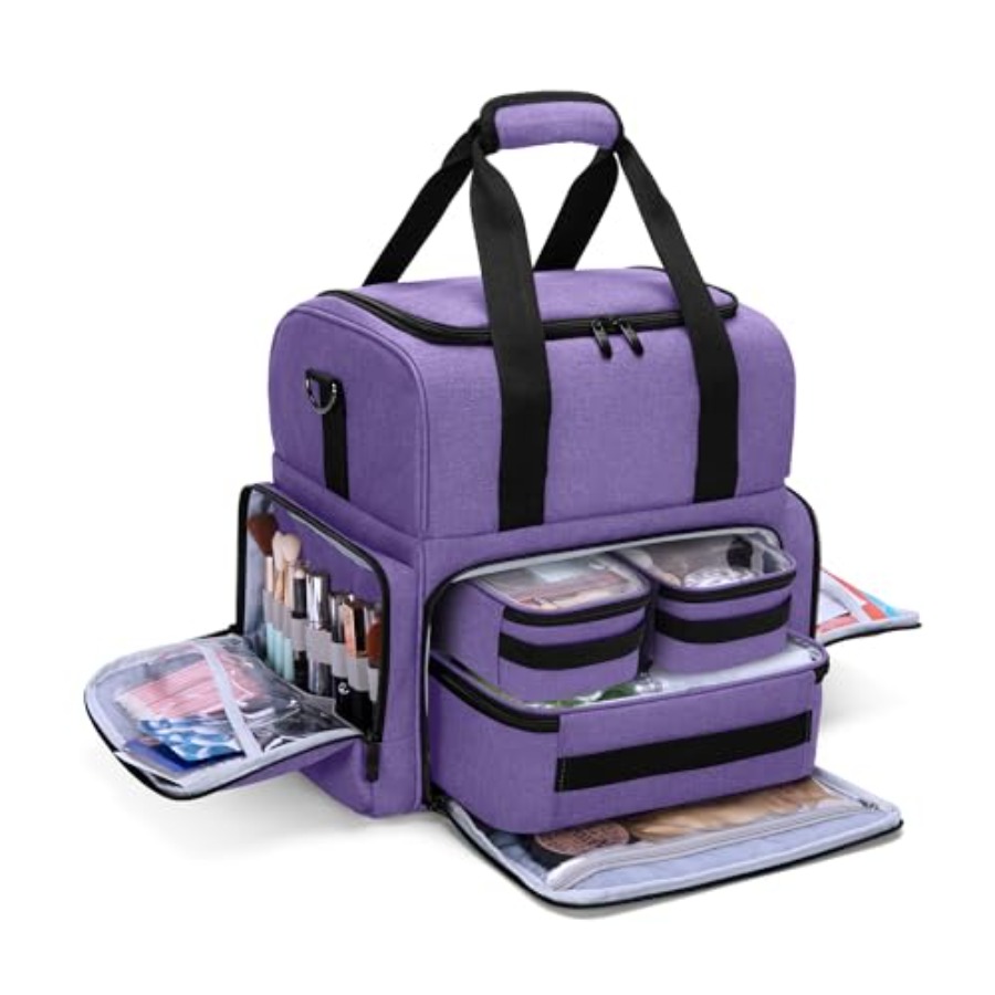Women Bags Large - 2 Layers Large Travel Makeup Bag