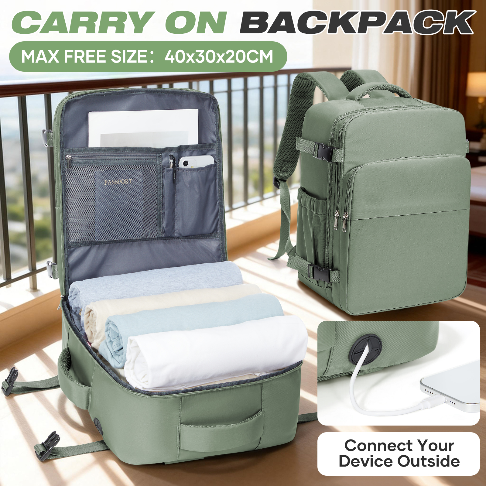 Women Hand Bags For Office - Travel Backpack Hand Luggage Aircraft, Ryanair