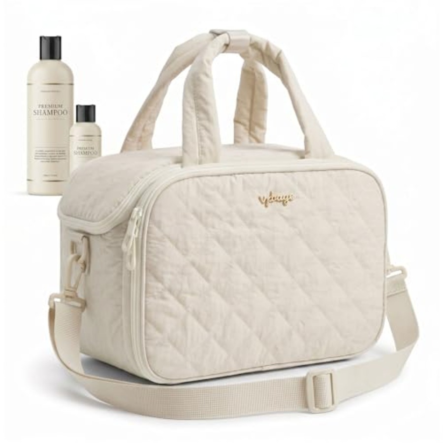 Women Bags Large - Large Quilted Toiletry Bag for Women,