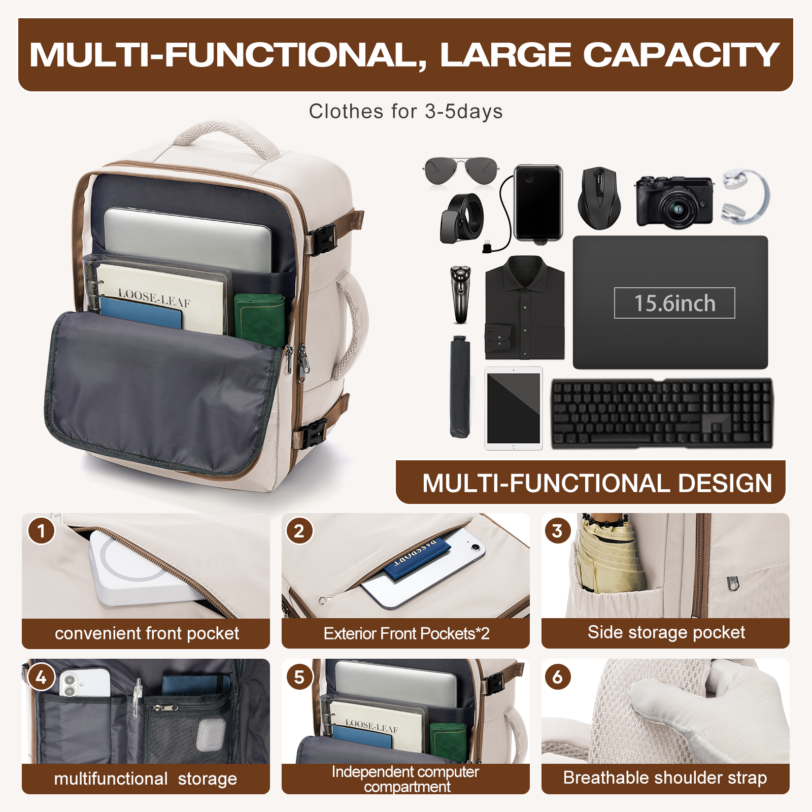Travel Backpack for Women Vacu - مراجعة Women Hand Bags For Office وسعره