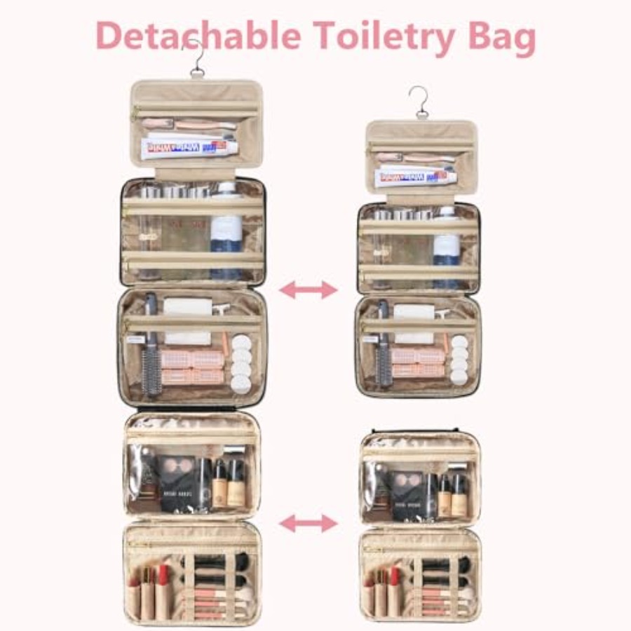 Detachable Travel Toiletry Bag - مراجعة Women Bags Large وسعره