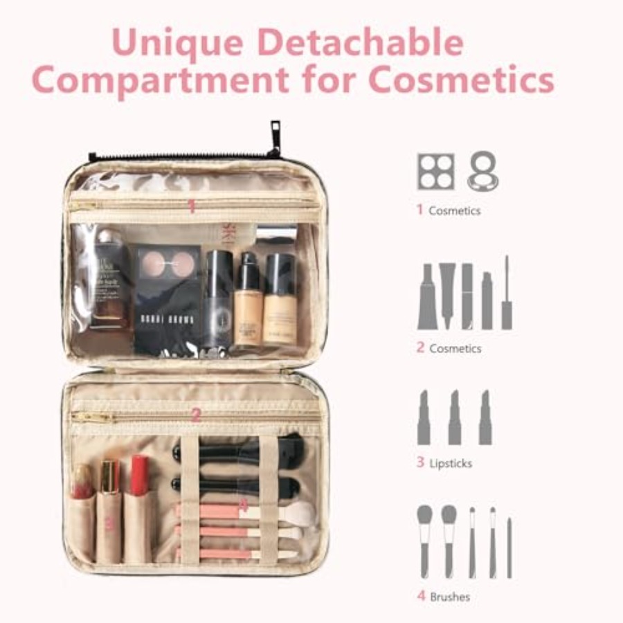 Detachable Travel Toiletry Bag - مراجعة Women Bags Large وسعره
