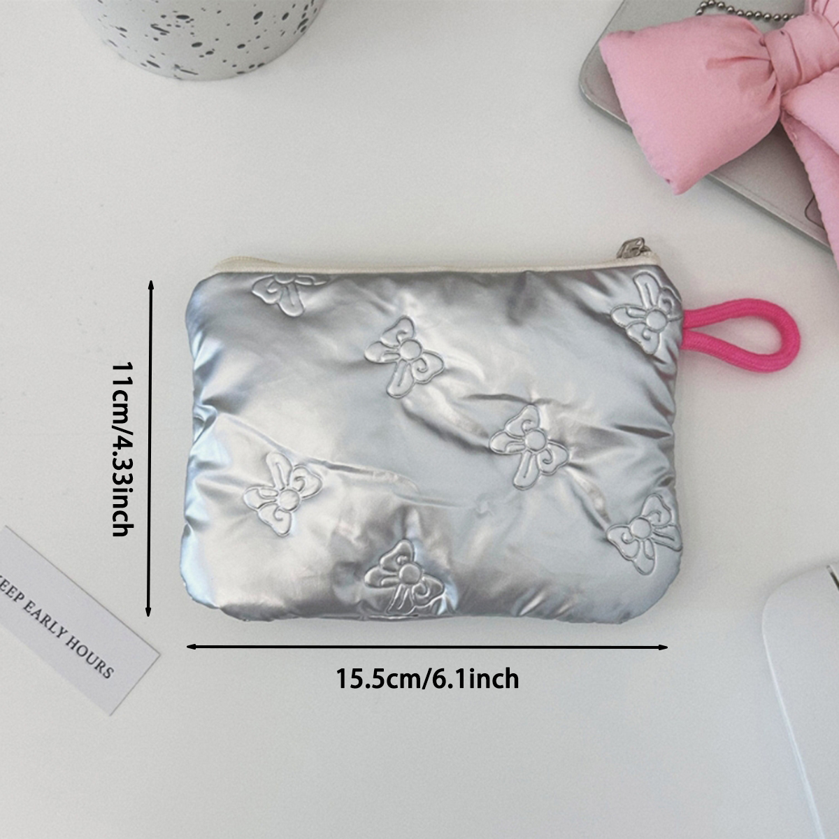Silver Lingge Bow Pattern Coin - مراجعة Women'S Bags At M&S وسعره