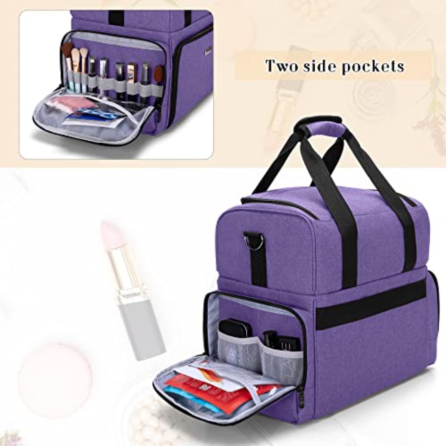 2 Layers Large Travel Makeup B - مراجعة Women Bags Large وسعره