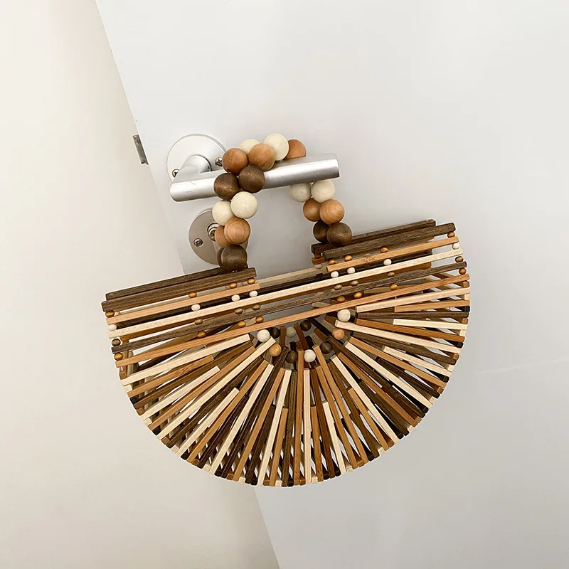Bamboo Seeds Bag Woven Pearl P - مراجعة Women Bags Expensive وسعره
