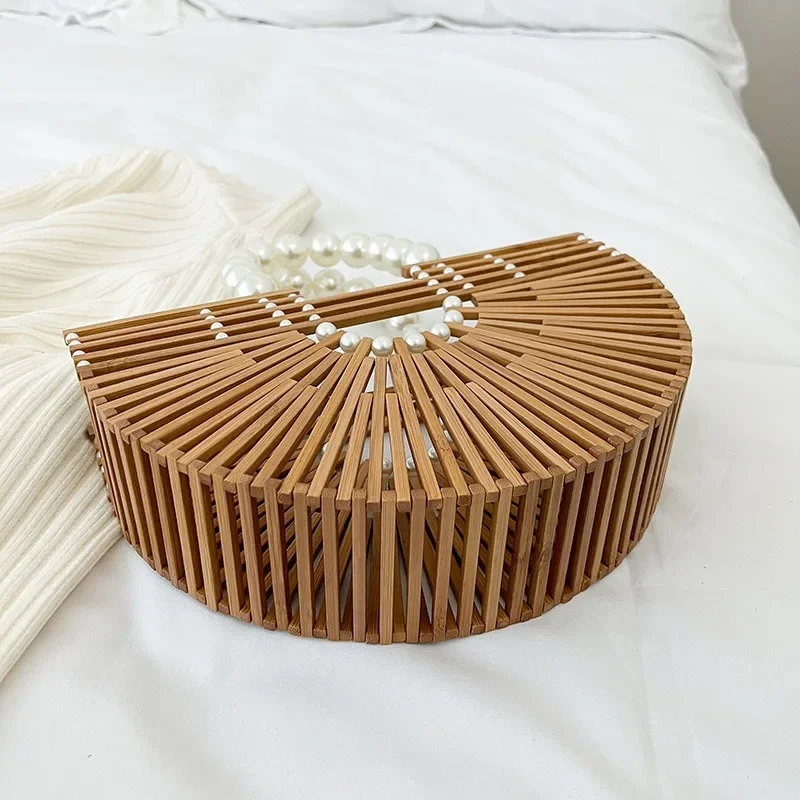 Bamboo Seeds Bag Woven Pearl P - مراجعة Women Bags Expensive وسعره