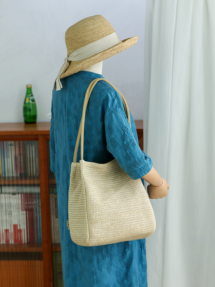Woven bag lazy wind summer str - مراجعة Woven Straw Bag وسعره