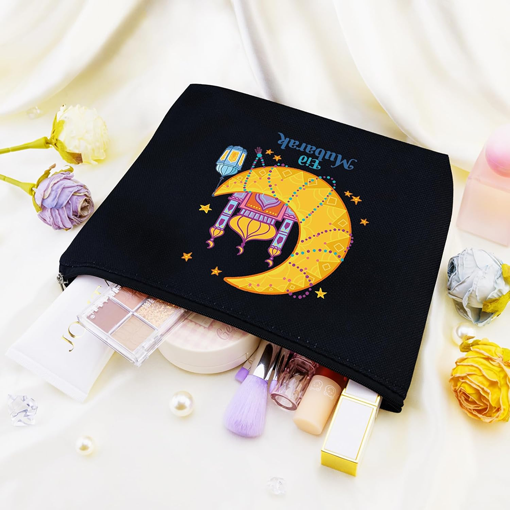 Eid Mubarak Black Canvas Makeu - مراجعة Women Bags For Eid وسعره