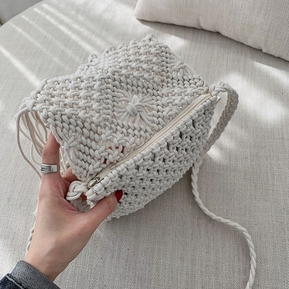 Retro Ethnic Style Woven Straw - مراجعة Woven Straw Bag وسعره