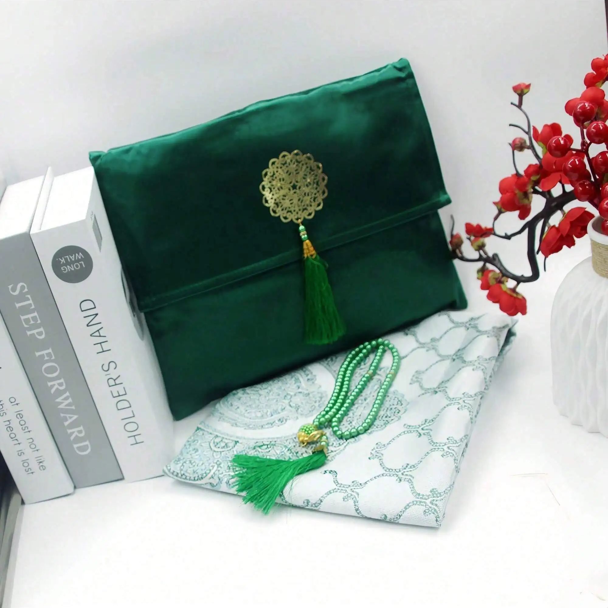 Muslim Prayer Rug with Beads P - مراجعة Women Bags For Eid وسعره