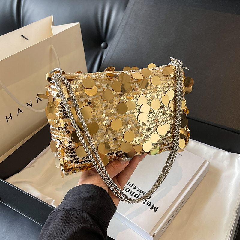 Luxury Gold Sequined Party Pur - مراجعة Women Bags Dior وسعره