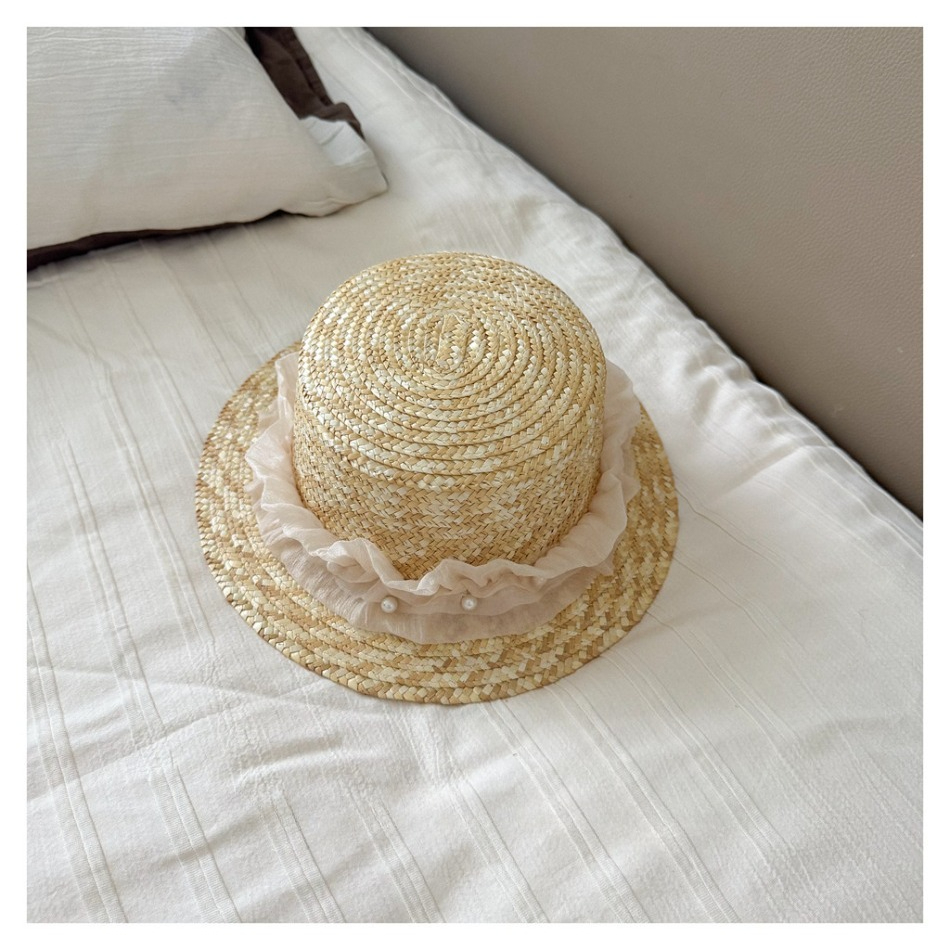 Kids Summer Straw Hat and Bag  - مراجعة Woven Straw Bag وسعره