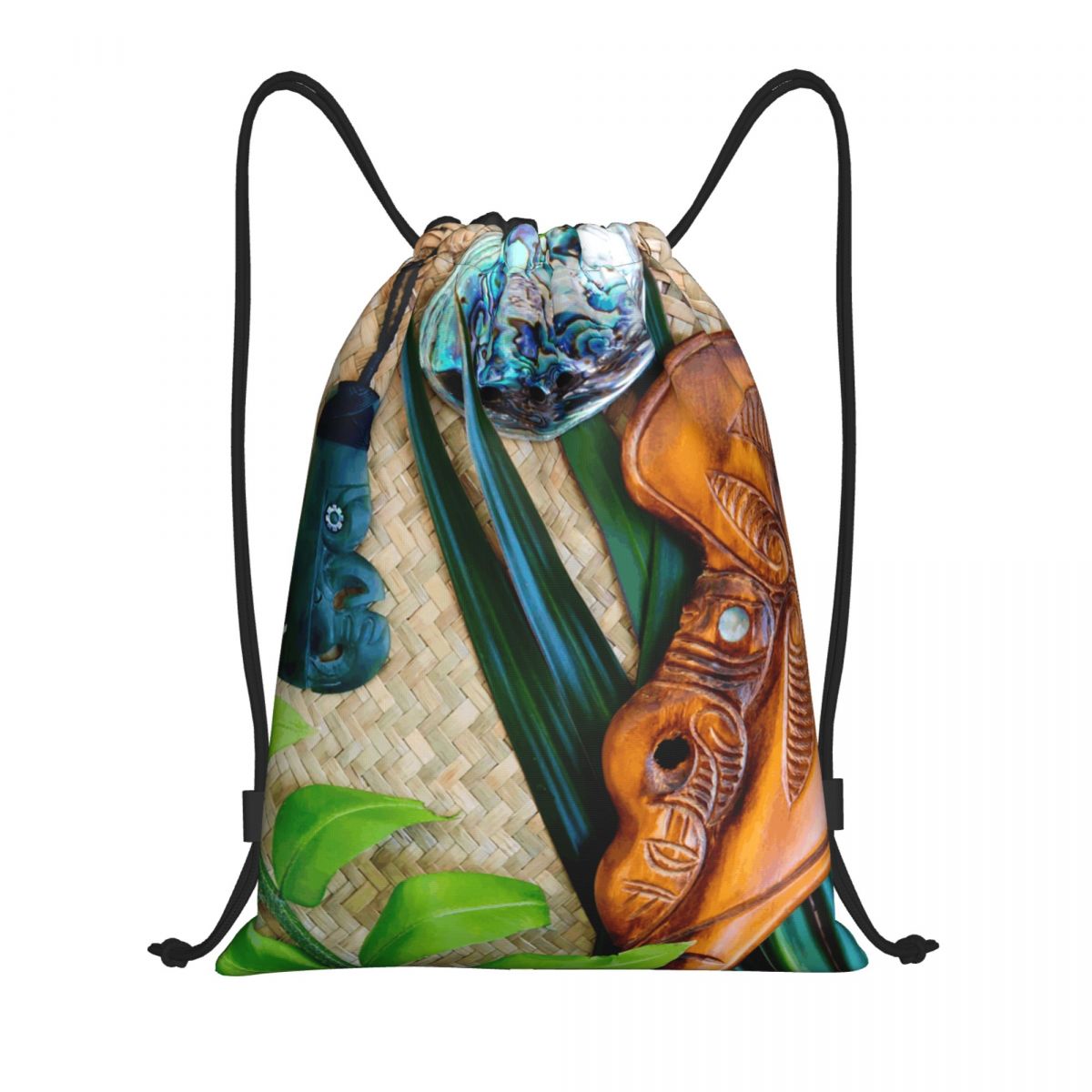 NZ Maoris Theme Drawstring Bag - مراجعة Women Bags Nz وسعره