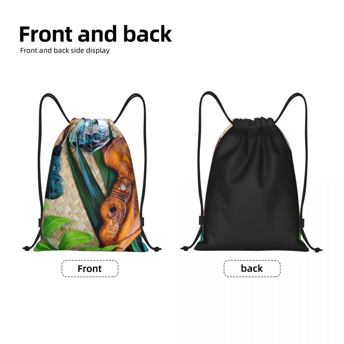 NZ Maoris Theme Drawstring Bag - مراجعة Women Bags Nz وسعره