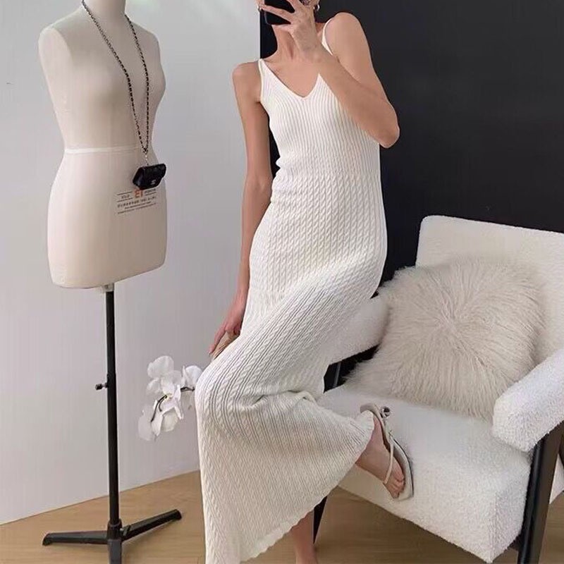 Strap Knitted Dress Summer New - مراجعة Women'S Bags New Look وسعره