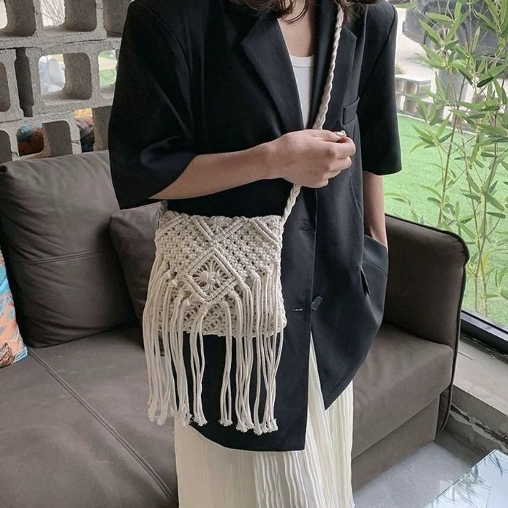 Fashion Ethnic Style Woven Str - مراجعة Woven Straw Bag وسعره
