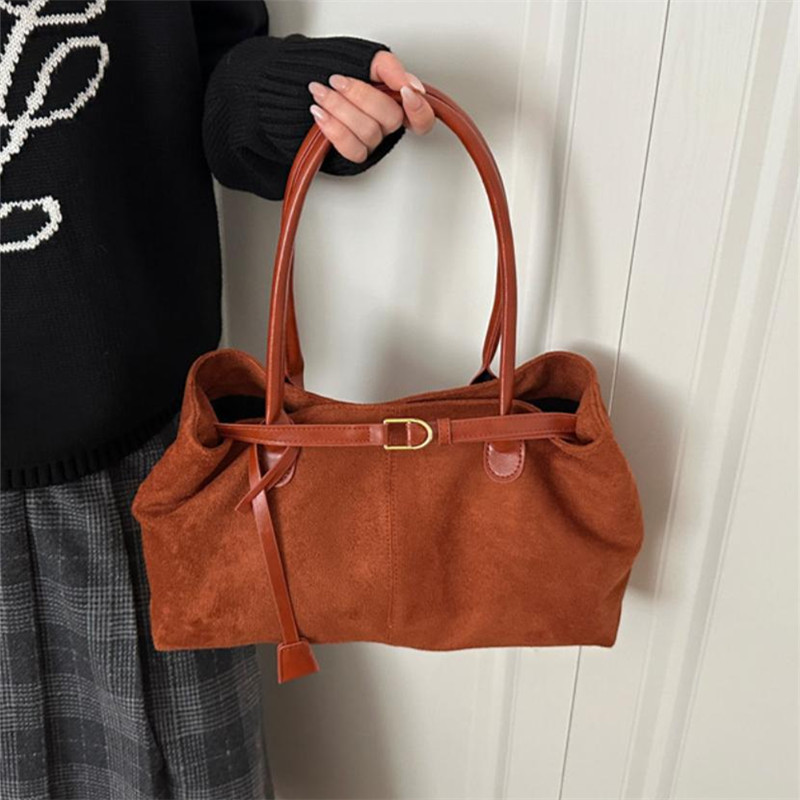 Vintage Faux Suede Handbag, La - مراجعة Women Hand Bags For Office وسعره