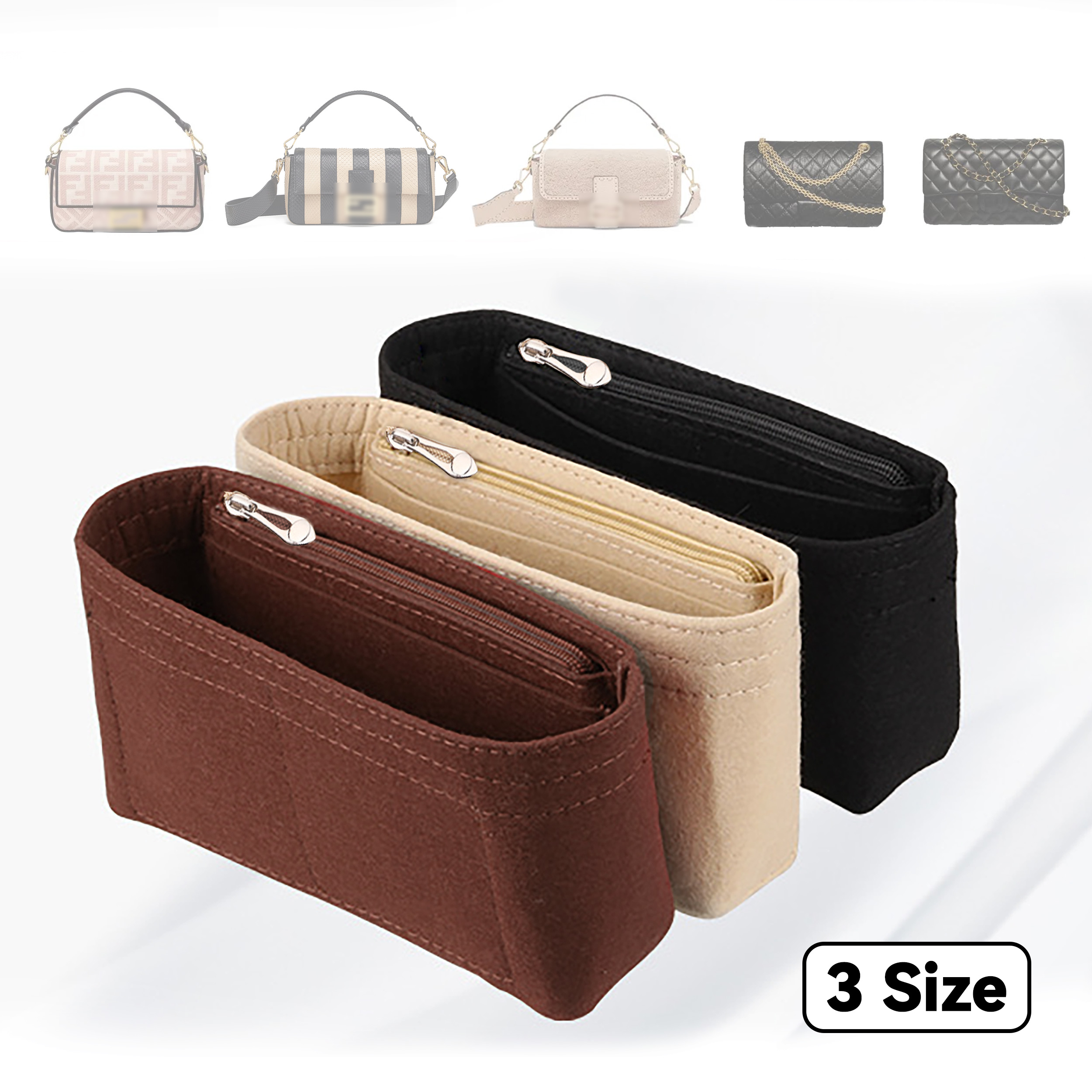 Felt Insert Bag Organizer, Mak - مراجعة Women Bags Dior وسعره