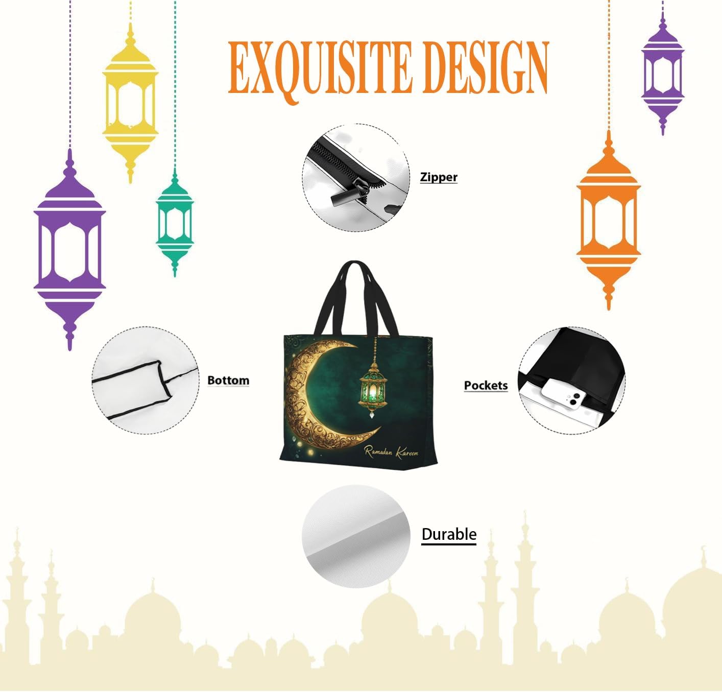 Ramadan Tote Bag Women Eid Mub - مراجعة Women Bags For Eid وسعره