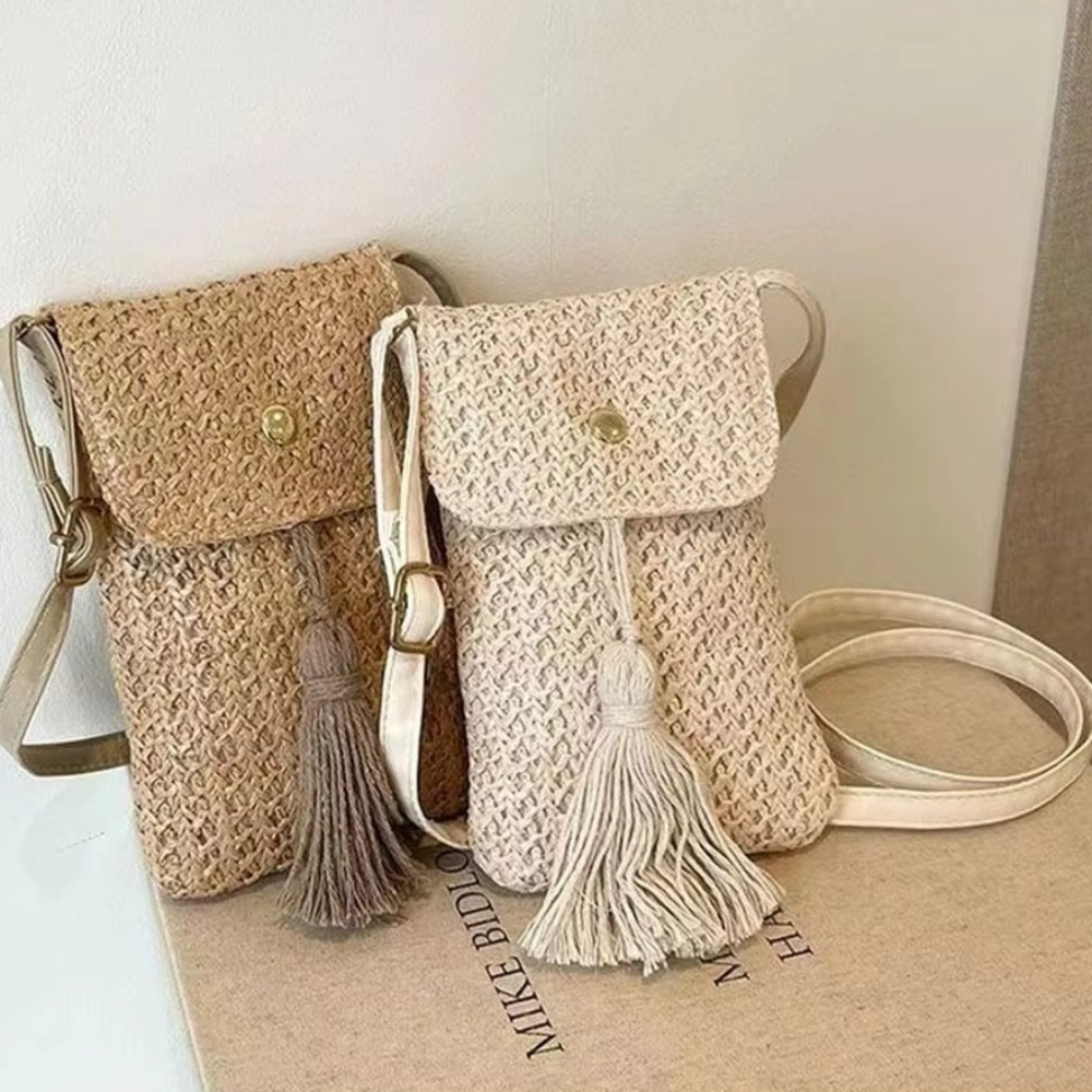 Portable Weaving Straw Woven H - مراجعة Woven Straw Bag وسعره