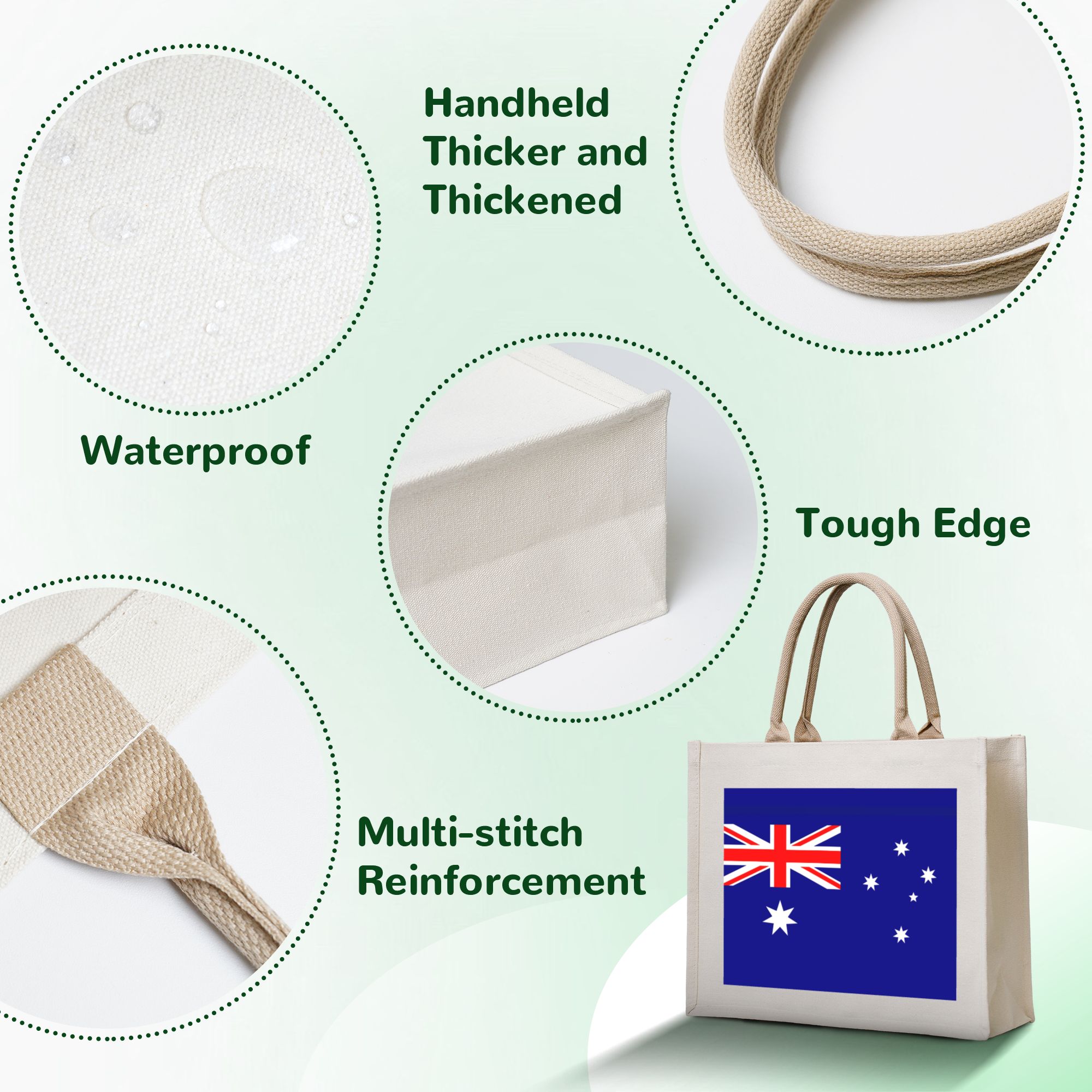 Australia Flag Grocery Tote Sh - مراجعة Women Bags Australia وسعره