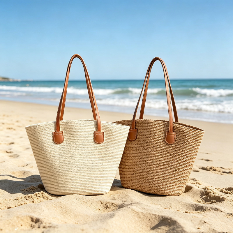 CLAREGQI  Women's Solid Color  - مراجعة Woven Straw Bag وسعره