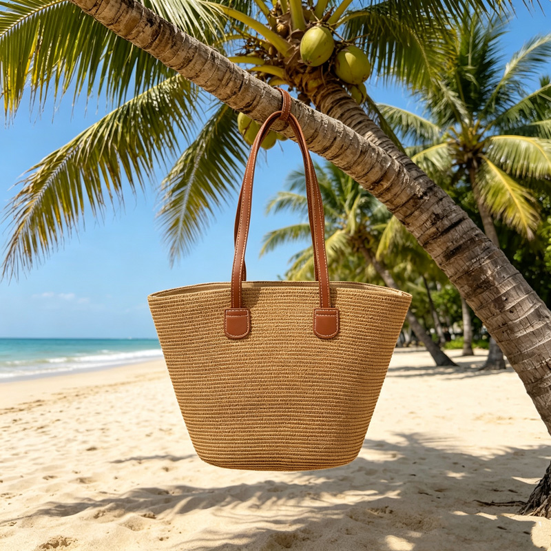 CLAREGQI  Women's Solid Color  - مراجعة Woven Straw Bag وسعره