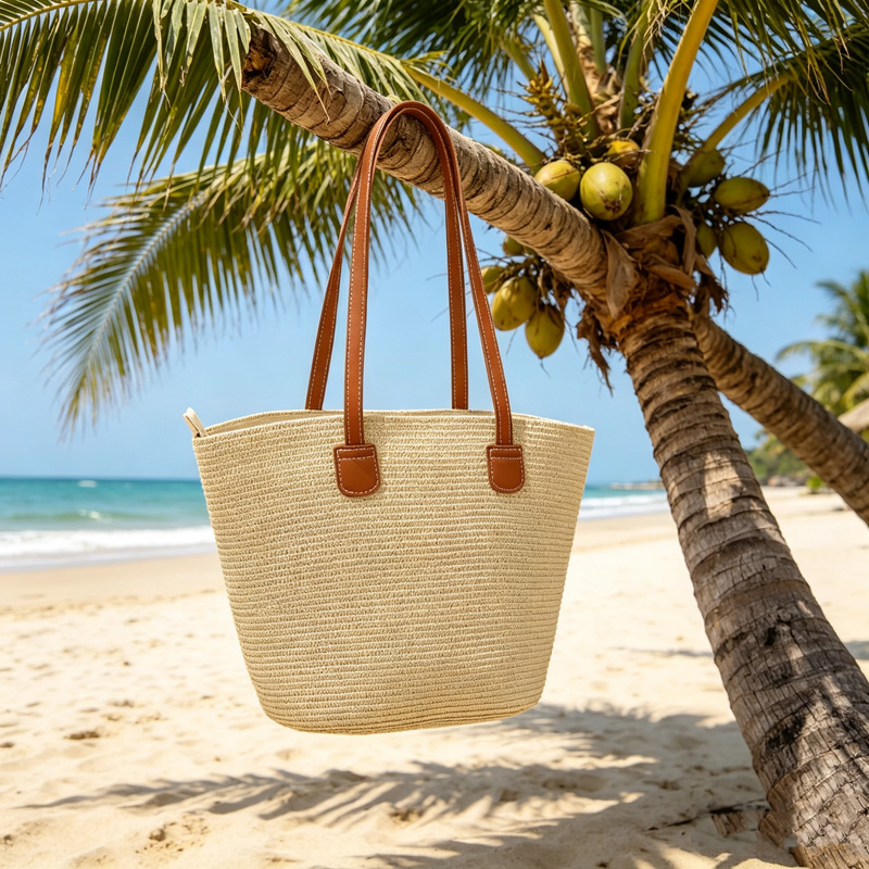CLAREGQI  Women's Solid Color  - مراجعة Woven Straw Bag وسعره
