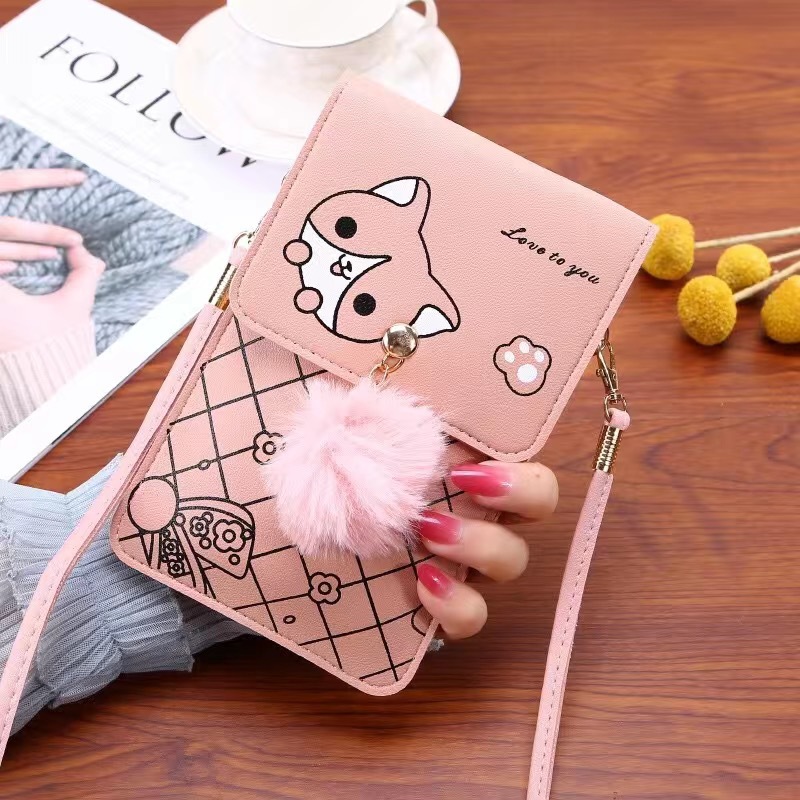 Cute Cartoon Pattern Touch-Scr - مراجعة Women Bags Dkny وسعره