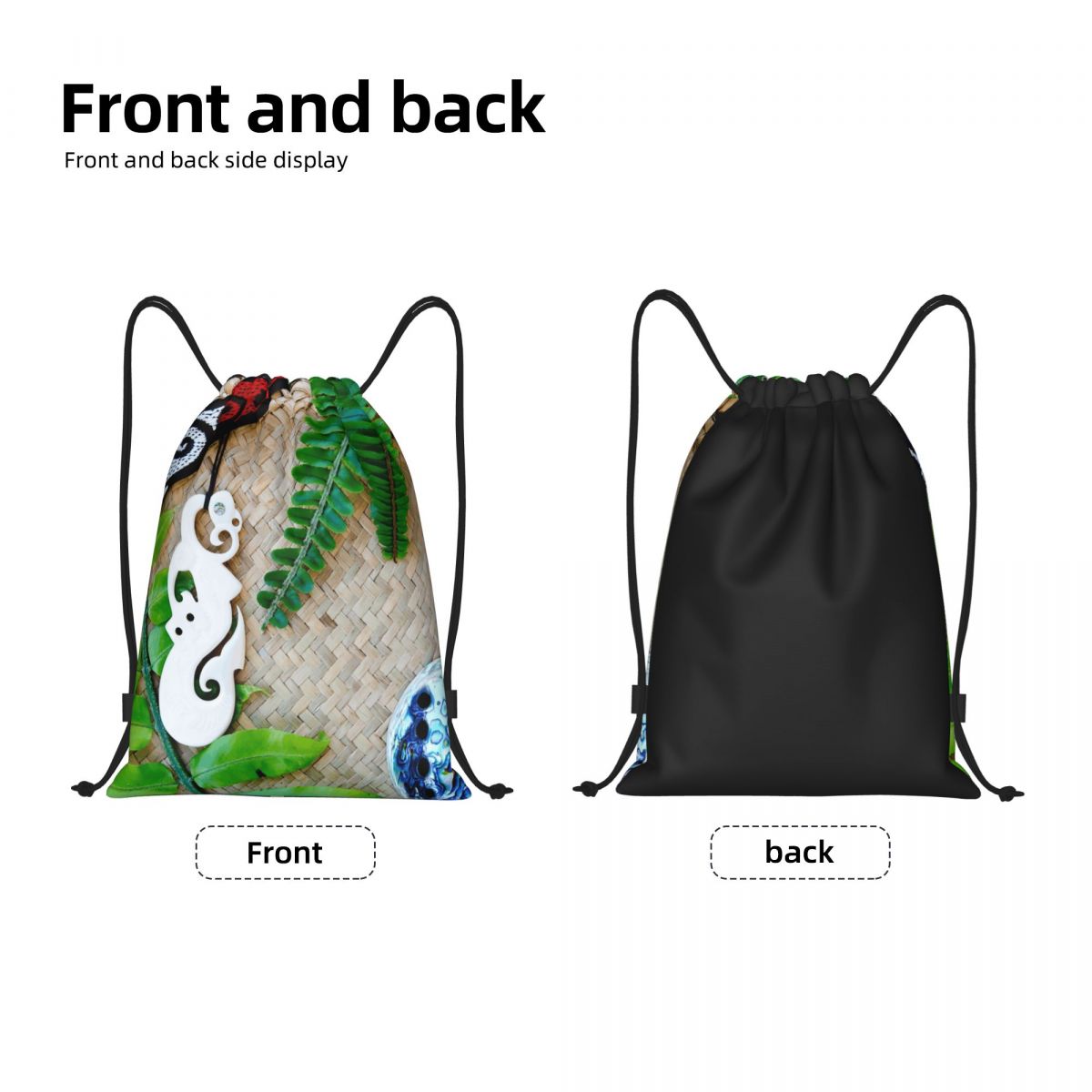 NZ Maoris Theme Drawstring Bag - مراجعة Women Bags Nz وسعره