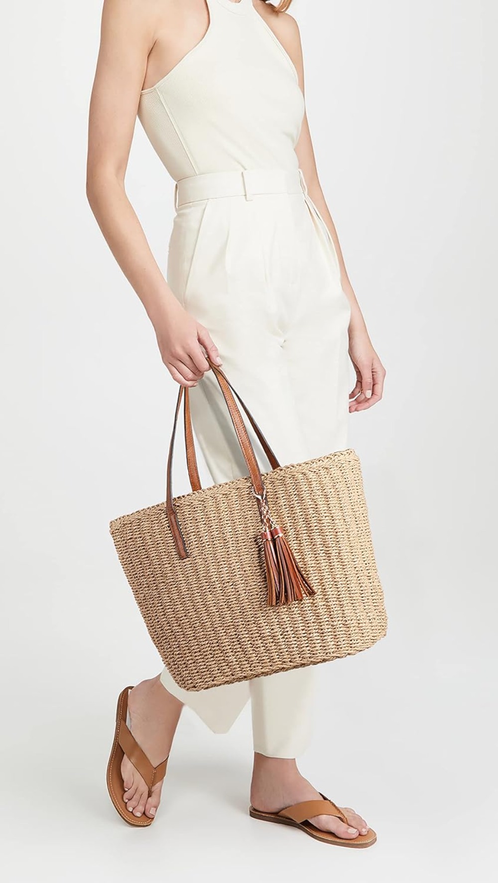 M Size Travel Straw Tote Bag W - مراجعة Woven Straw Bag وسعره