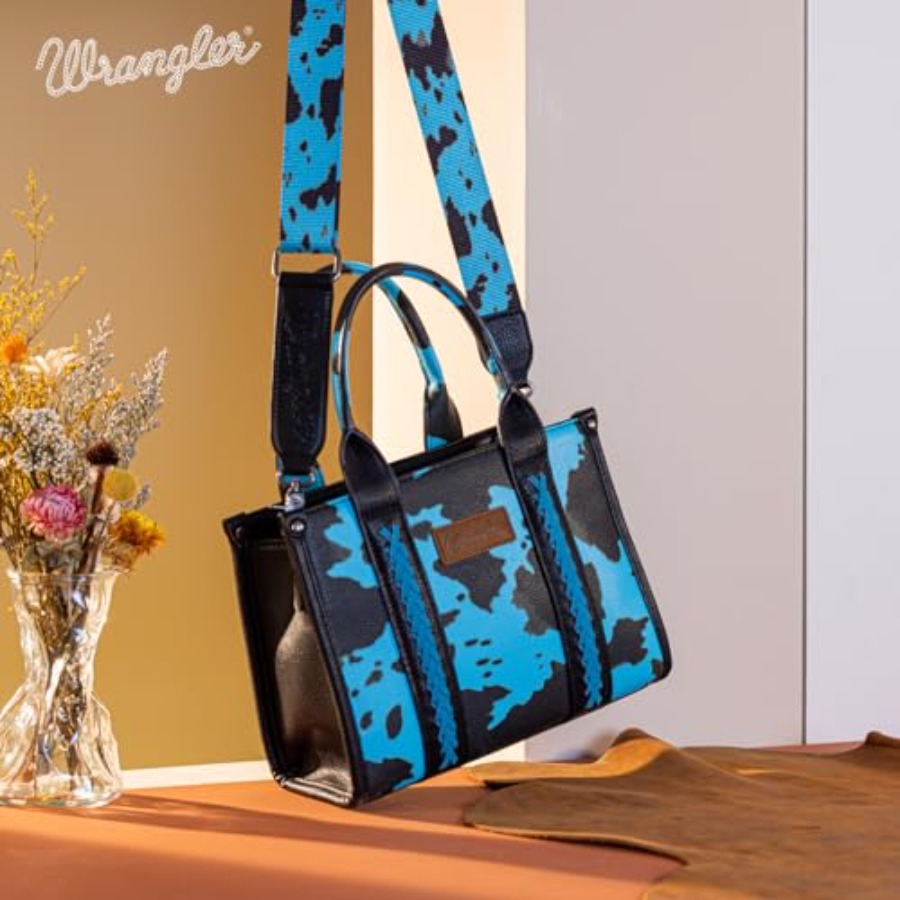 Wrangler Cow Print Tote Bag fo - مراجعة Women'S Wrangler Bags وسعره